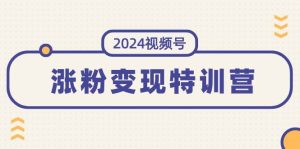 2024视频号-涨粉变现特训营：一站式打造稳定视频号涨粉变现模式（10节）-凤来社资源库