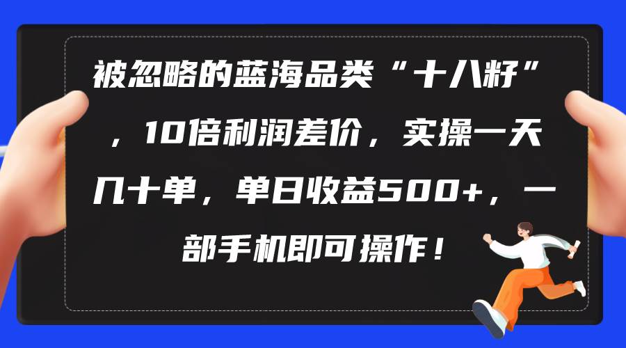 被忽略的蓝海品类“十八籽”，10倍利润差价，实操一天几十单 单日收益500+-凤来社资源库