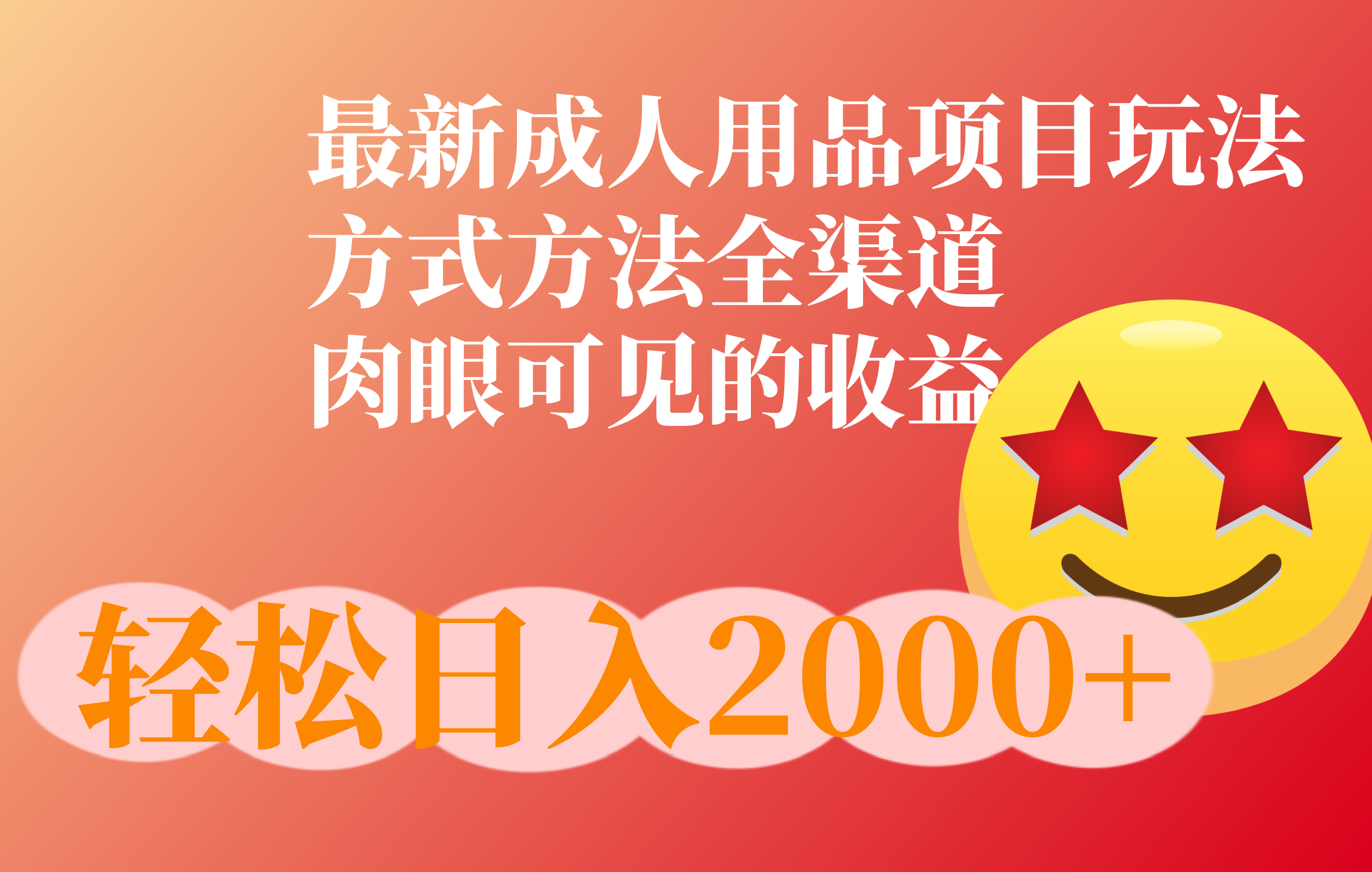 成人用品项目最新玩法，方式方法全渠道-凤来社资源库