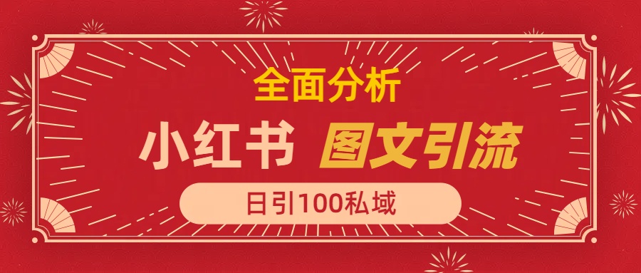 小红书图文引流，全面解析，日引100私域流量是怎样做到的-凤来社资源库