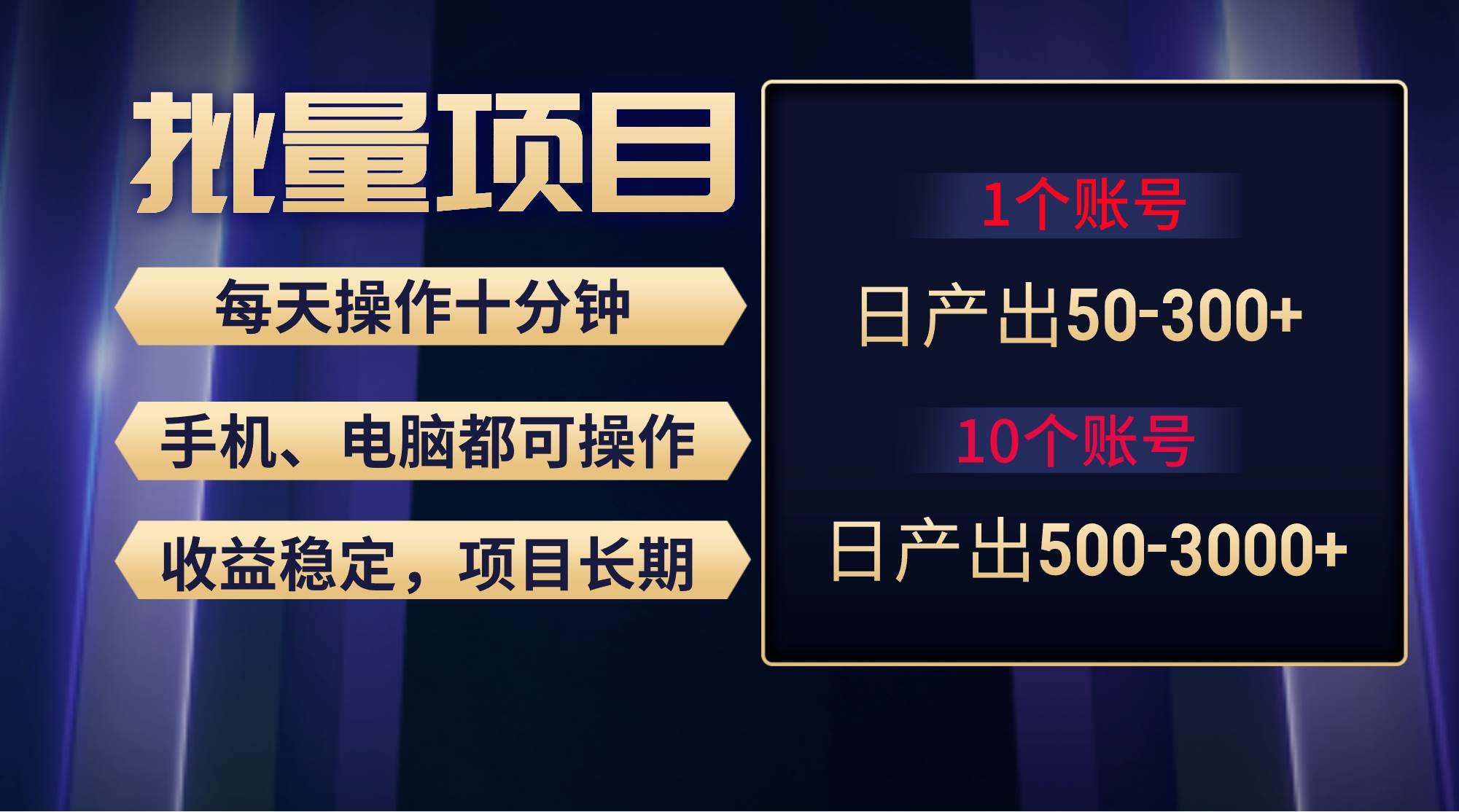 红利项目稳定月入过万，无脑操作好上手，轻松日入300+-凤来社资源库