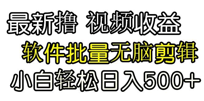发视频撸收益，软件无脑批量剪辑，第一天发第二天就有钱-凤来社资源库