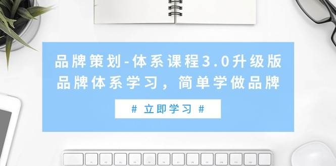 品牌策划-体系课程3.0升级版，品牌体系学习，简单学做品牌（高清无水印）-凤来社资源库