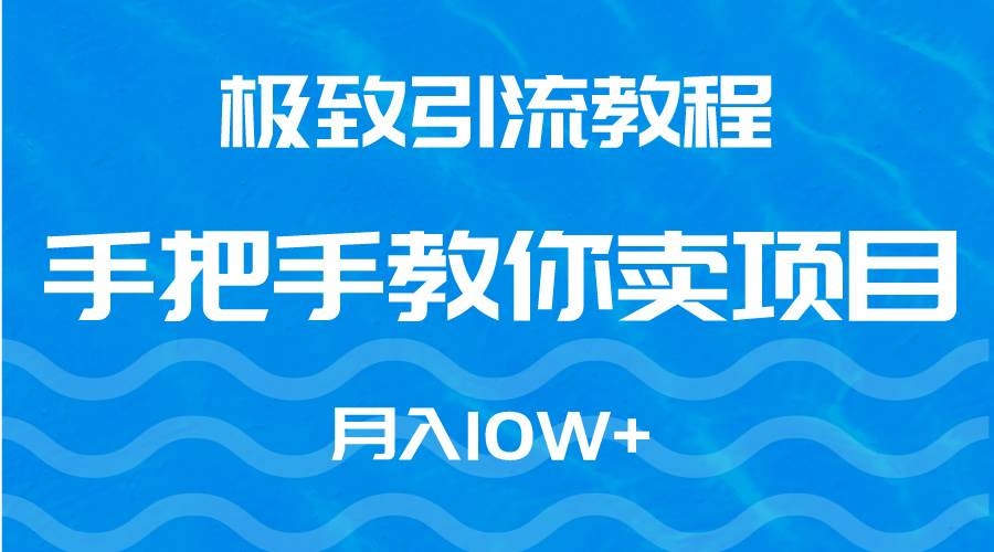 极致引流教程，手把手教你卖项目，月入10W+-凤来社资源库