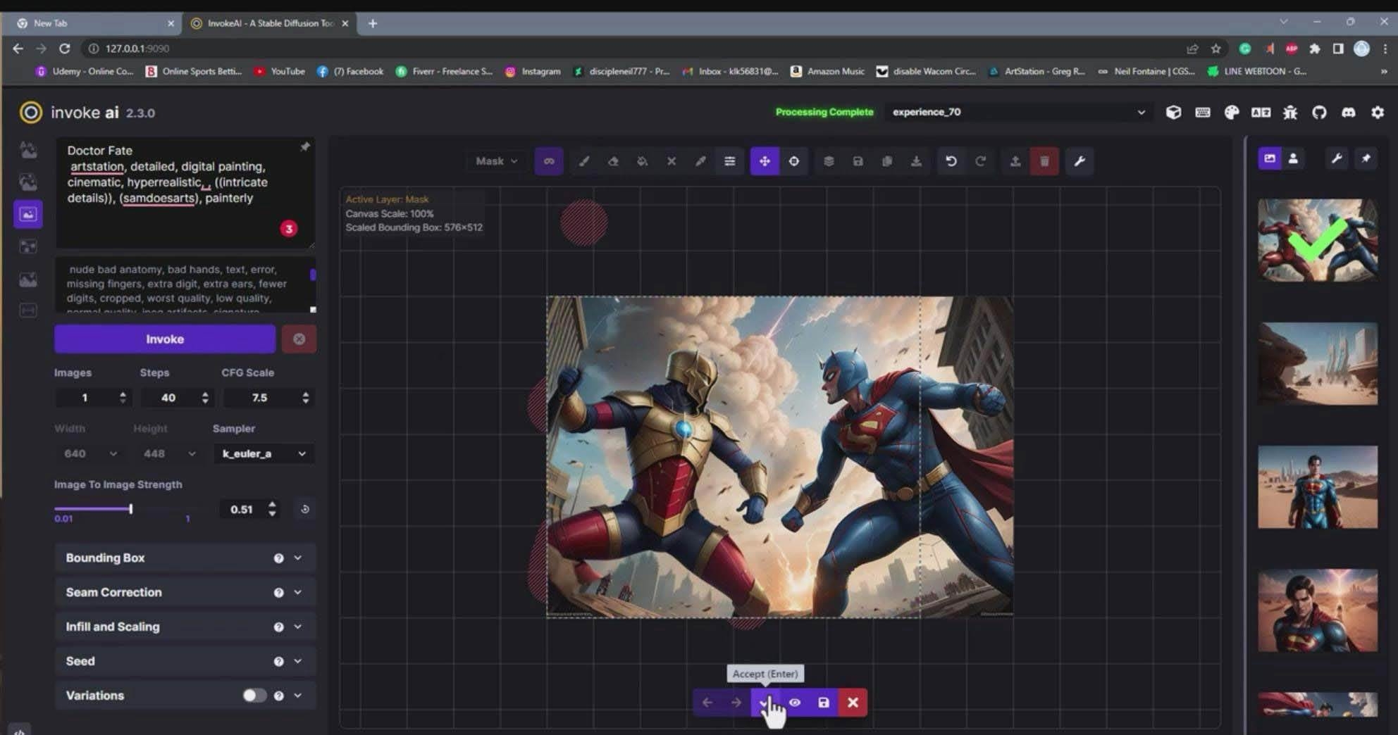 Invoke AI 绘画教程-零基础创作可以销售的完美插图-49节-中英字幕-凤来社资源库