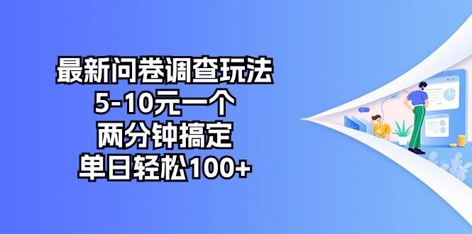 最新问卷调查玩法，5-10元一个，两分钟搞定，单日轻松100+-凤来社资源库
