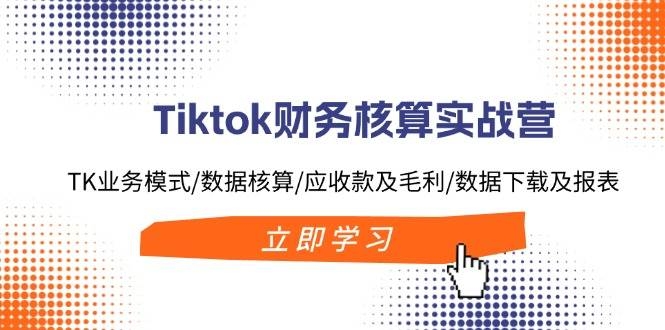 Tiktok财务核算实战营：TK业务模式/数据核算/应收款及毛利/数据下载及报表-凤来社资源库