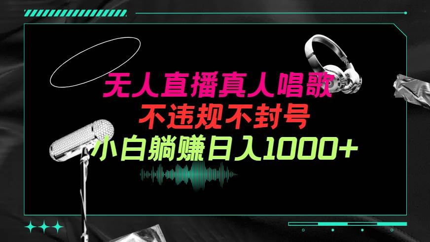 抖音24小时无人直播音乐，不违规，不封号纯撸音浪，小白实操当天日入1000+-凤来社资源库