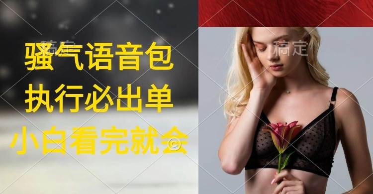 执行就出单，日入2000+，超火骚气语音包，小白看完课程就能马上实操-凤来社资源库