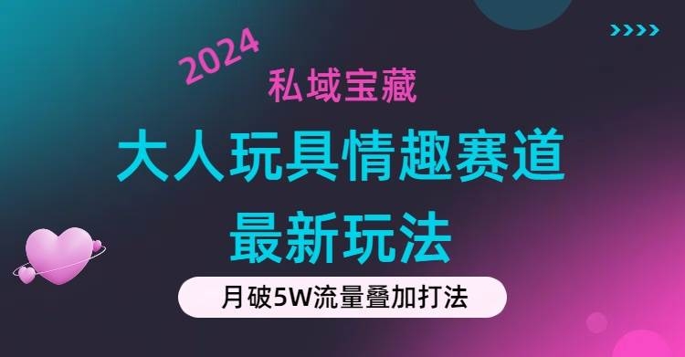 私域宝藏：大人玩具情趣赛道合规新玩法，零投入，私域超高流量成单率高-凤来社资源库