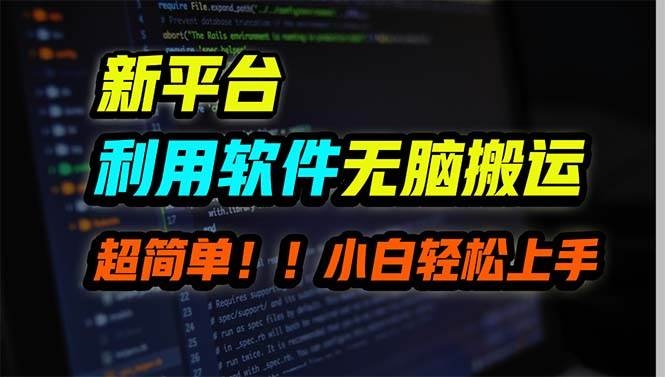 新平台用软件无脑搬运，月赚10000+，小白也能轻松上手-凤来社资源库