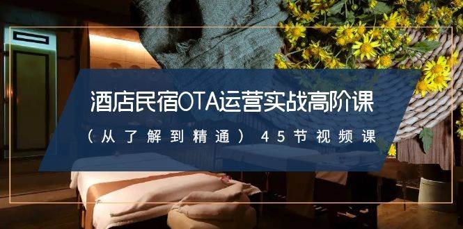 酒店民宿-OTA运营实战高阶课（从了解到精通）45节视频课-凤来社资源库