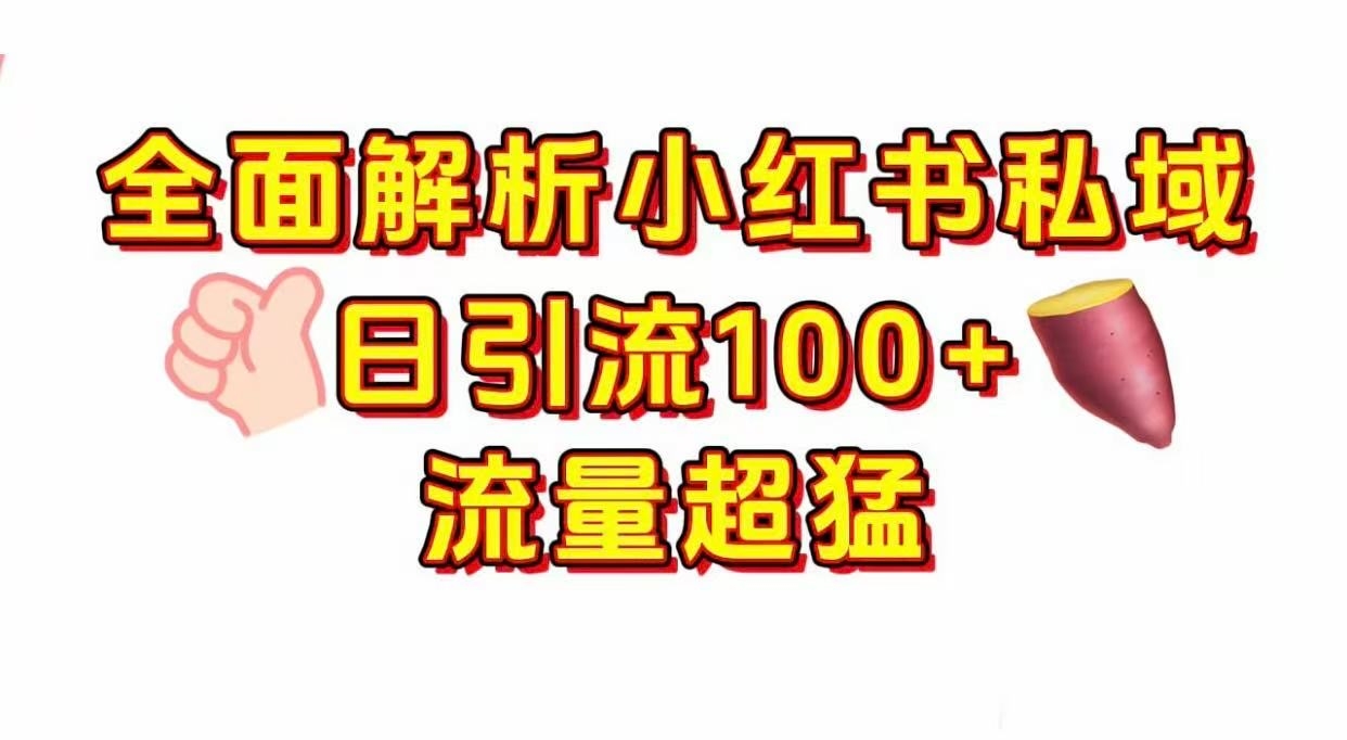 小红书私域引流 每天加100+-凤来社资源库