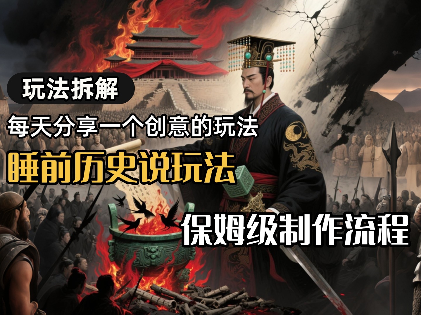 13条作品涨粉24.5万，全流程拆解睡前历史说，保姆级教程-凤来社资源库